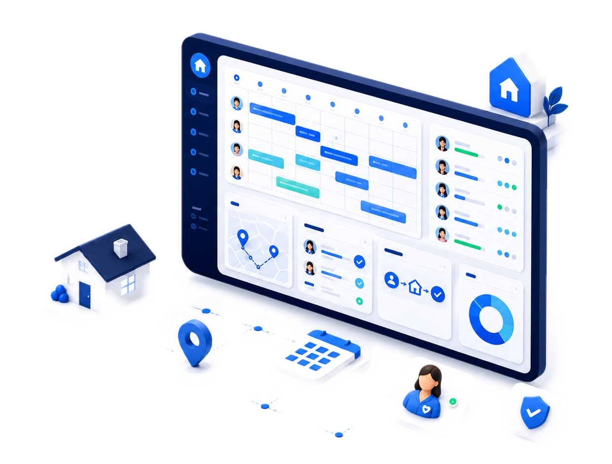 Dafichain home care operating dashboard preview